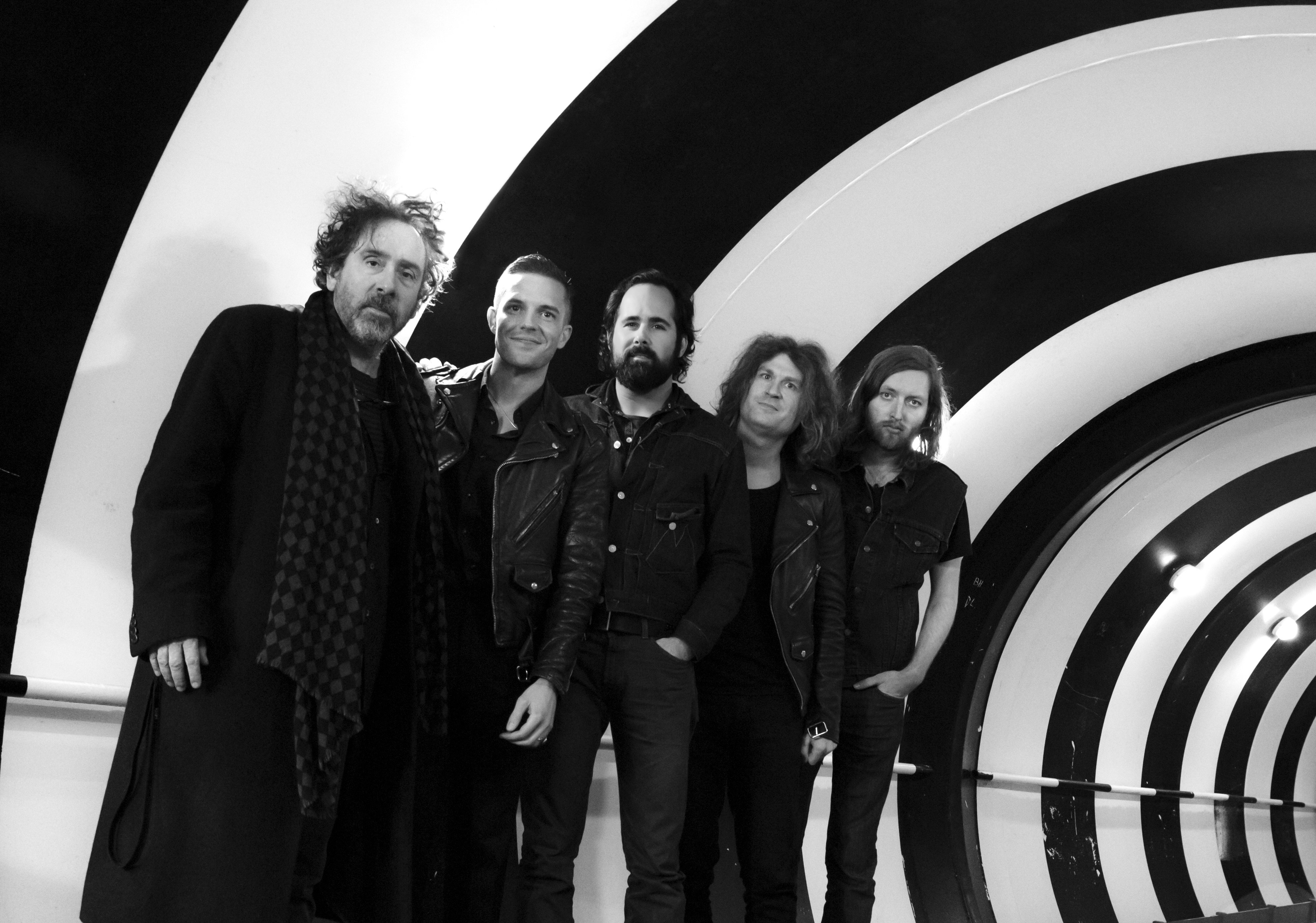 Tim Burton & The Killers in Blackpool, UK.