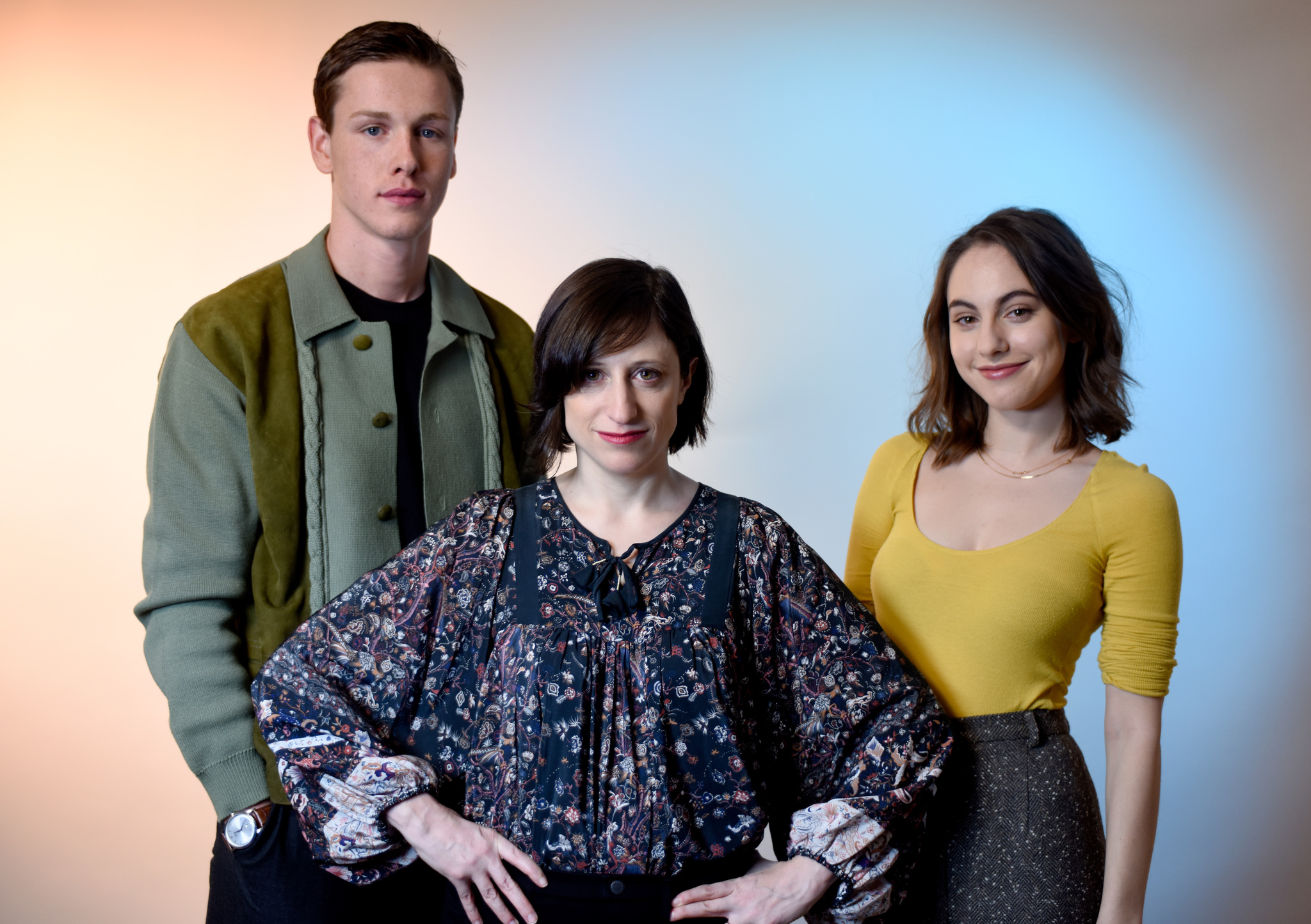 Eliza Hittman, Harris Dickinson, and Madeline Weinstein at an event for Beach Rats (2017)