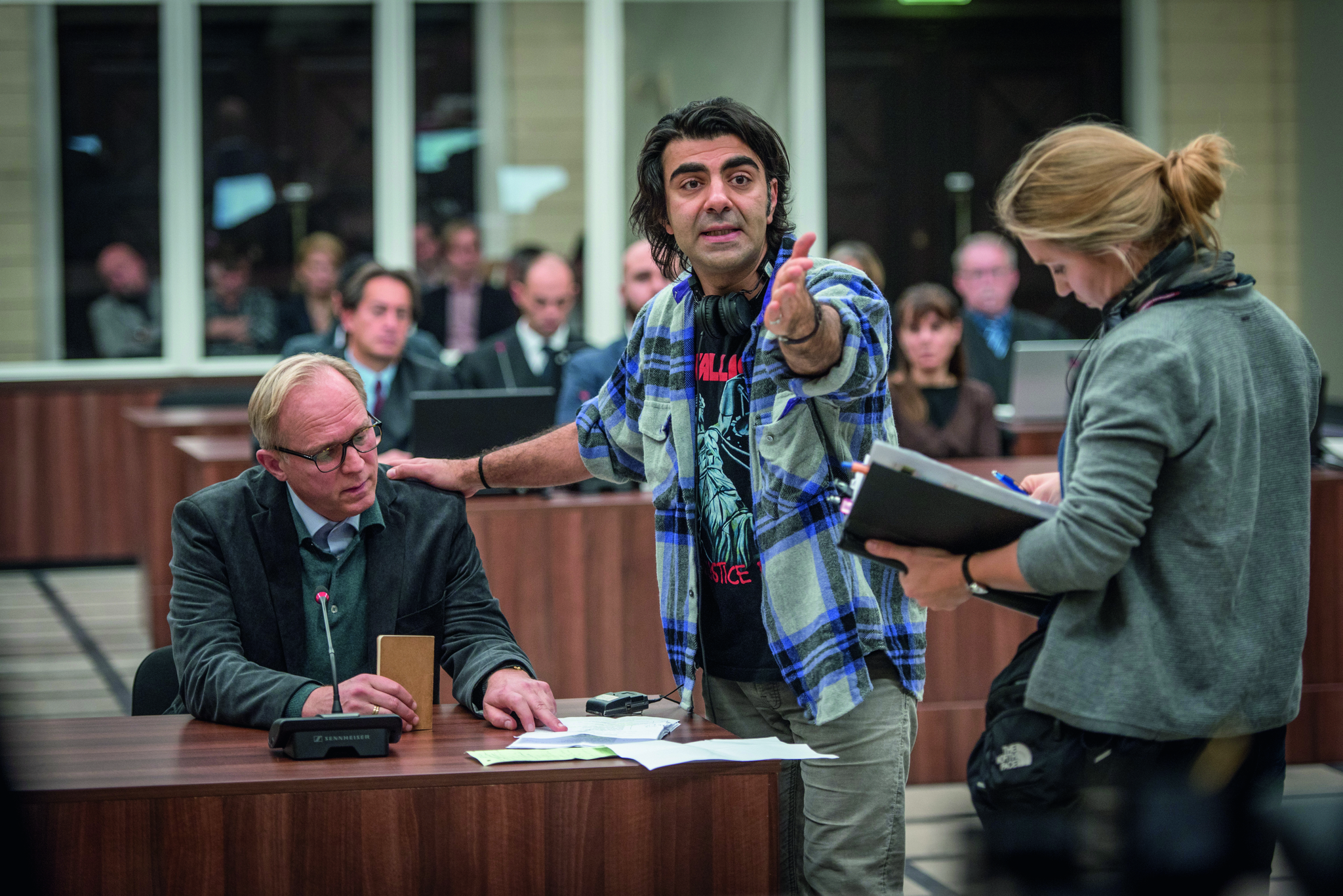 Fatih Akin and Ulrich Tukur in In the Fade (2017)