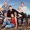 James Van Der Beek, Katie Holmes, Joshua Jackson, Meredith Monroe, Kerr Smith, and Michelle Williams in Dawson's Creek (1998)