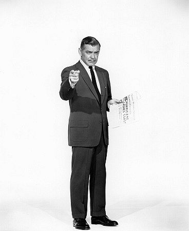 "Teacher's Pet," Clark Gable. Photo b Bud Fraker