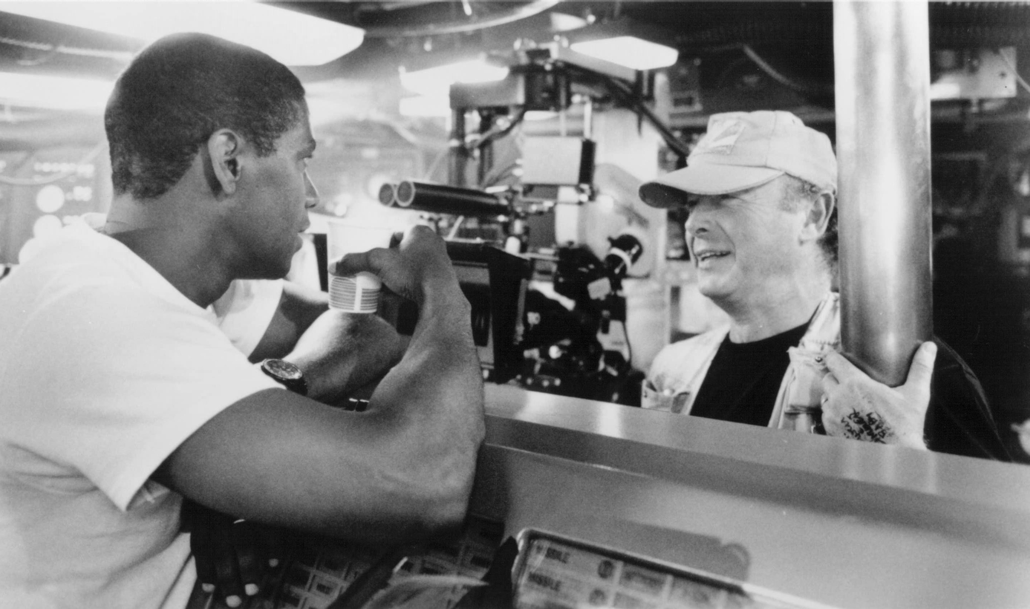 Denzel Washington and Tony Scott in Crimson Tide (1995)