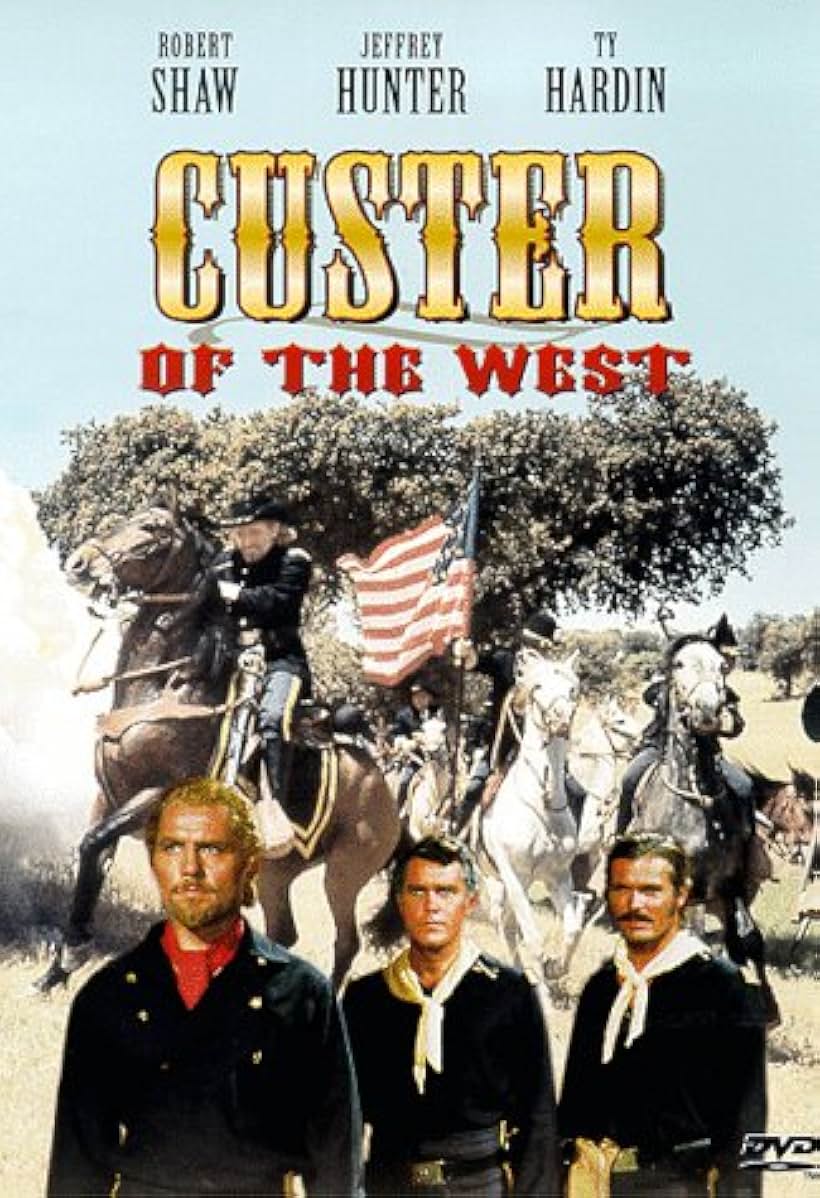 Jeffrey Hunter, Robert Shaw, and Ty Hardin in Custer of the West (1967)