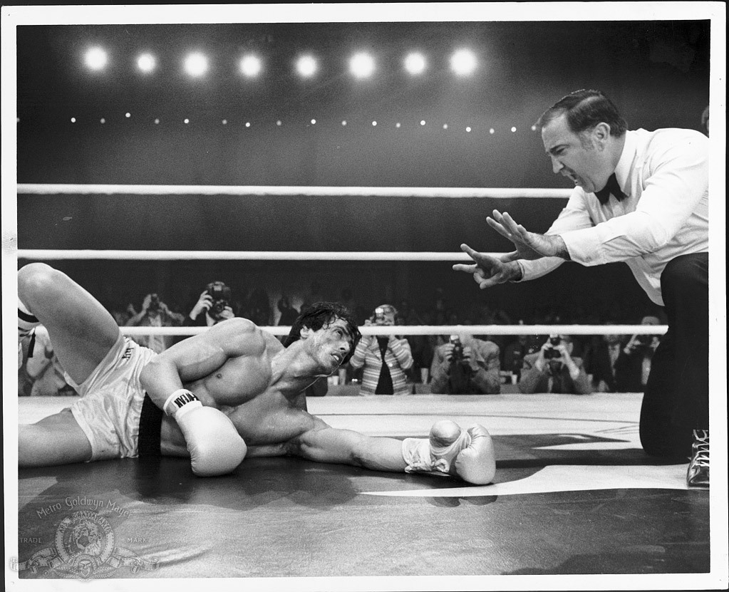 Sylvester Stallone and Lou Fillipo in Rocky III (1982)