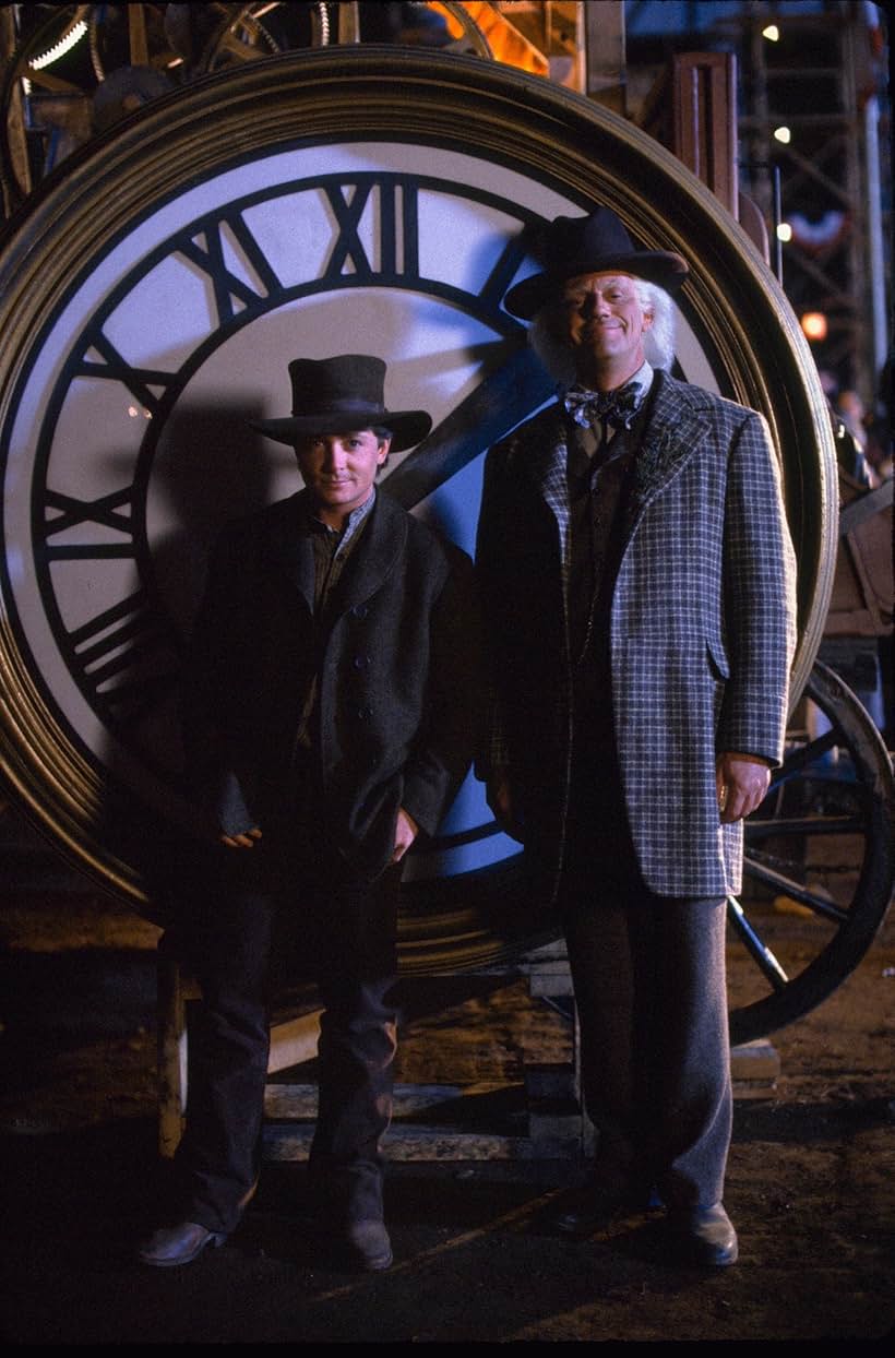 Michael J. Fox and Christopher Lloyd in Back to the Future Part III (1990)