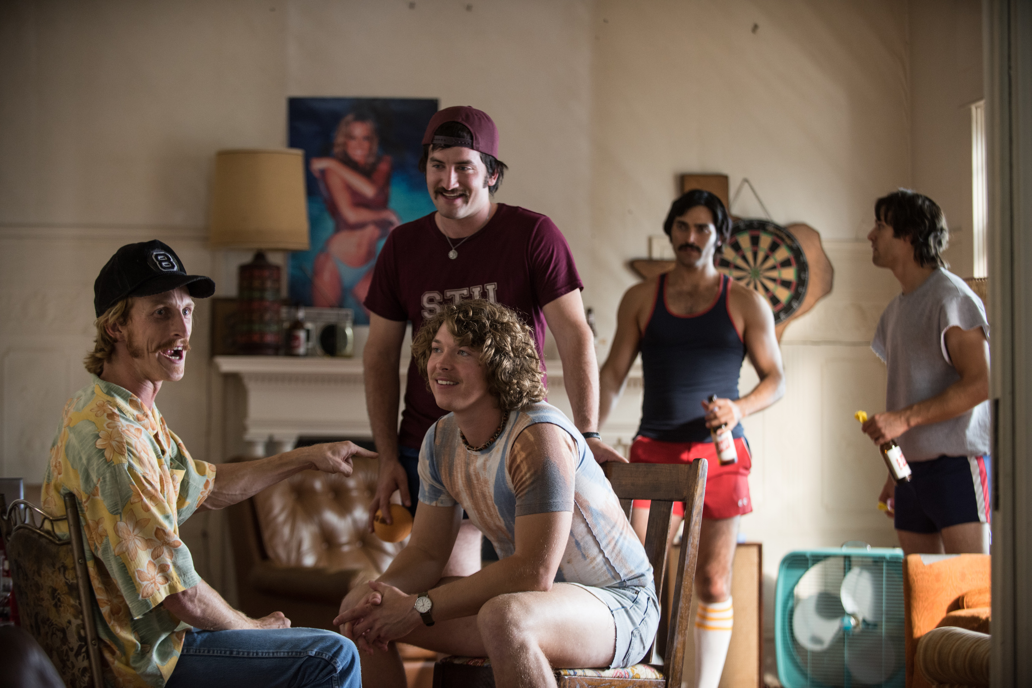 Tyler Hoechlin, Austin Amelio, Ryan Guzman, Forrest Vickery, and Tanner Kalina in Everybody Wants Some!! (2016)