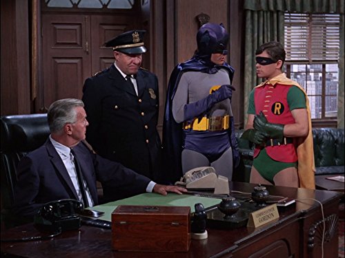 Adam West, Neil Hamilton, Stafford Repp, and Burt Ward in Batman (1966)