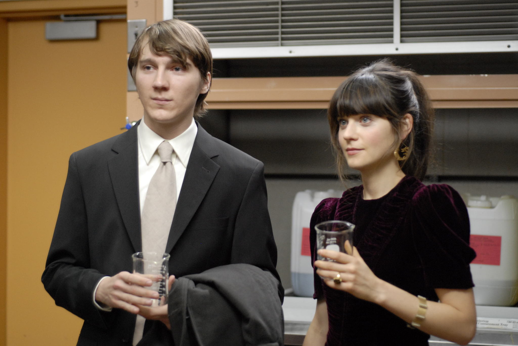 Paul Dano and Zooey Deschanel in Gigantic (2008)