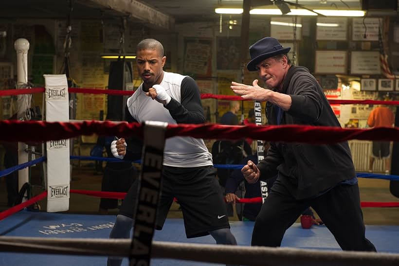 Sylvester Stallone and Michael B. Jordan in Creed (2015)