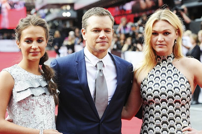 Matt Damon, Julia Stiles, and Alicia Vikander at an event for Jason Bourne (2016)