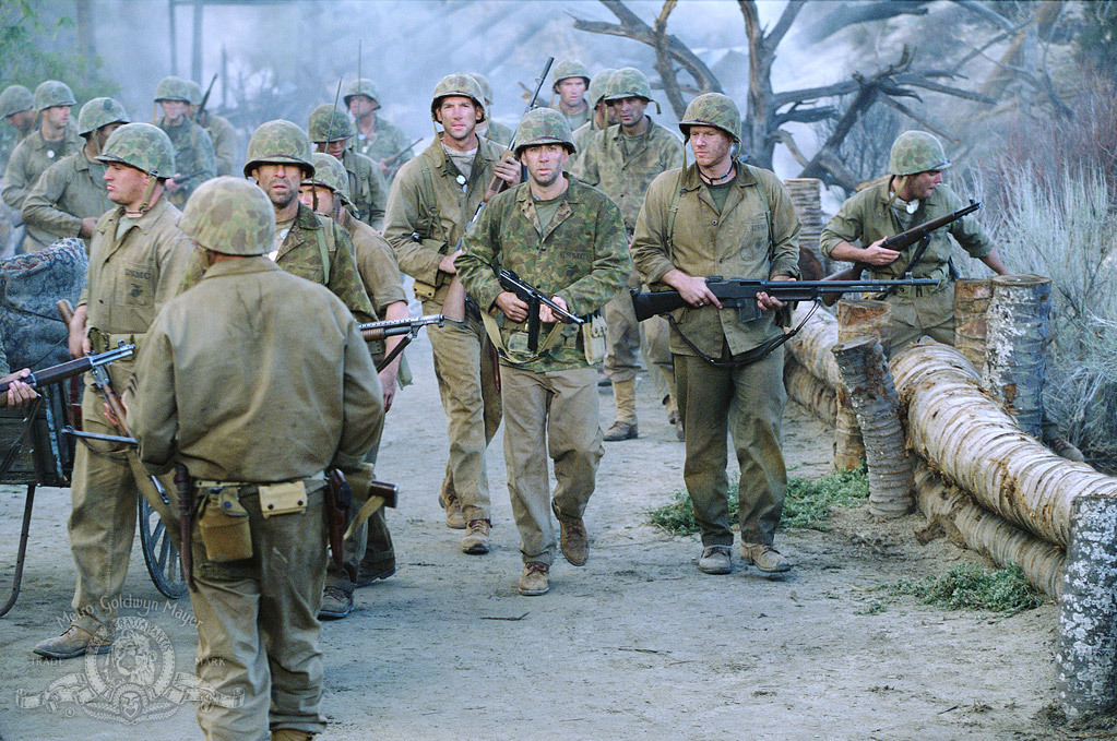 Nicolas Cage, Noah Emmerich, Peter Stormare, and Adam Beach in Windtalkers (2002)