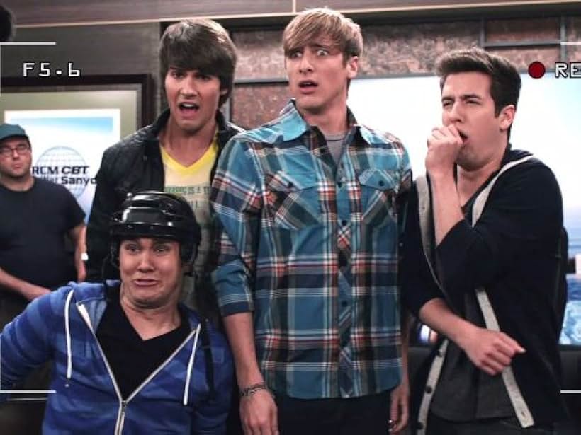 Kendall Schmidt, Carlos PenaVega, James Maslow, and Logan Henderson in Big Time Rush (2009)