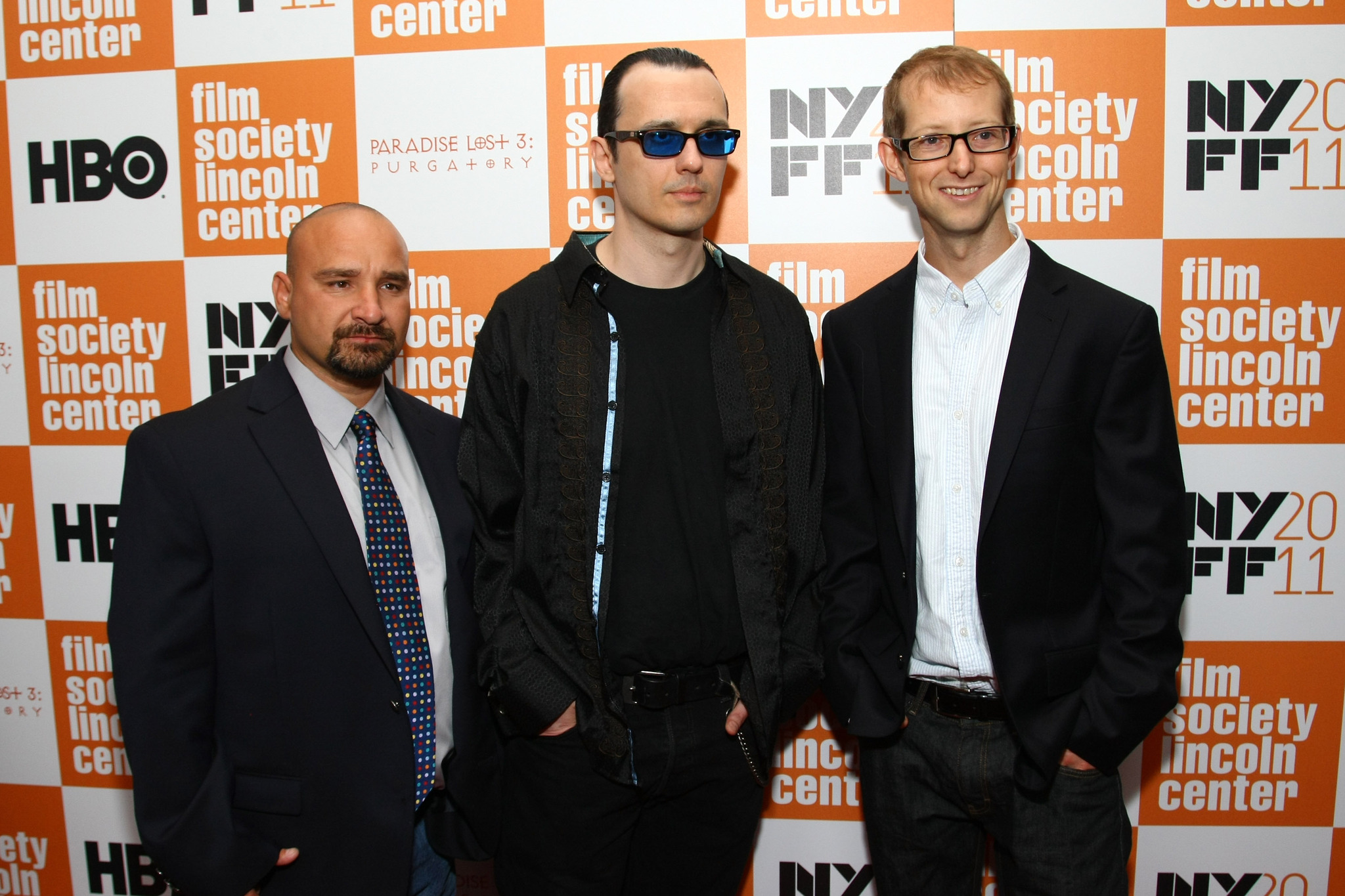 Jason Baldwin, Damien Wayne Echols, and Jessie Misskelley at an event for Paradise Lost 3: Purgatory (2011)