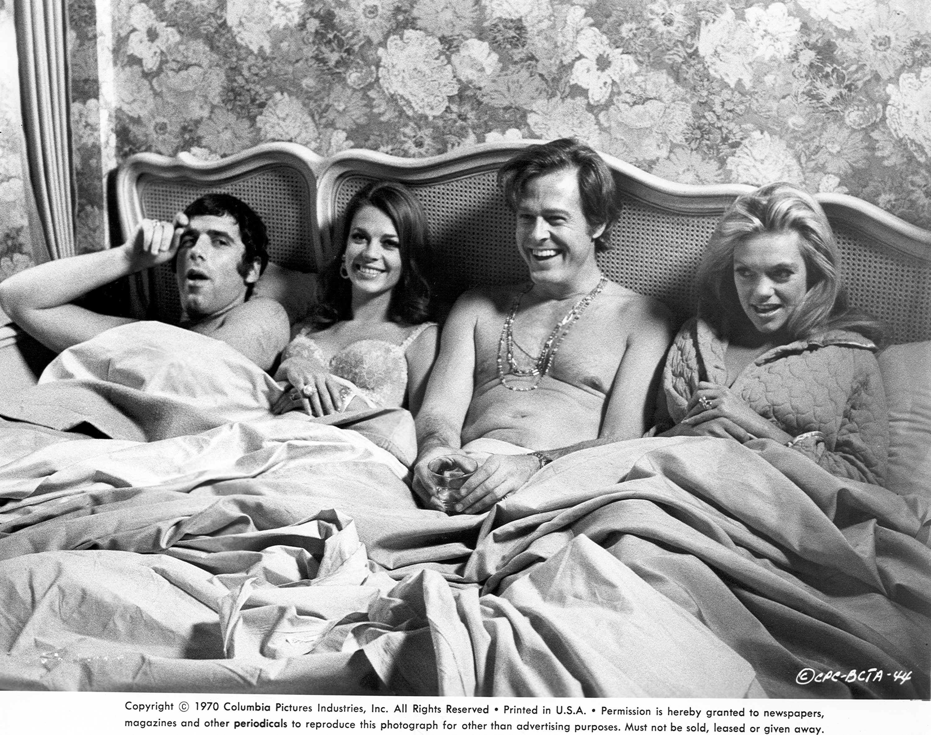 Natalie Wood, Dyan Cannon, Elliott Gould, and Robert Culp in Bob & Carol & Ted & Alice (1969)