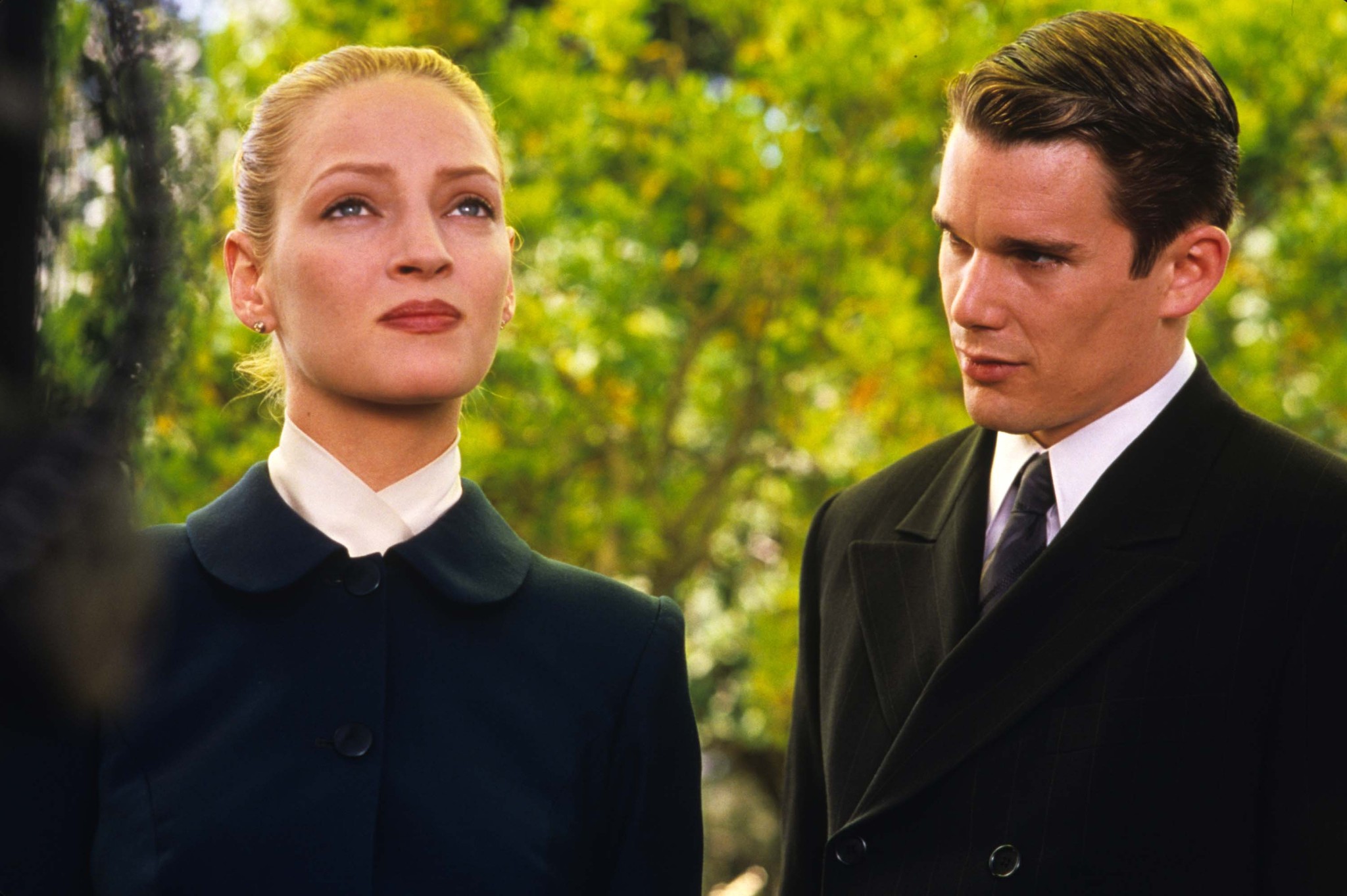 Ethan Hawke and Uma Thurman in Gattaca (1997)