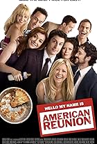 Mena Suvari, Jason Biggs, Alyson Hannigan, Chris Klein, Thomas Ian Nicholas, Tara Reid, Seann William Scott, and Eddie Kaye Thomas in American Reunion (2012)