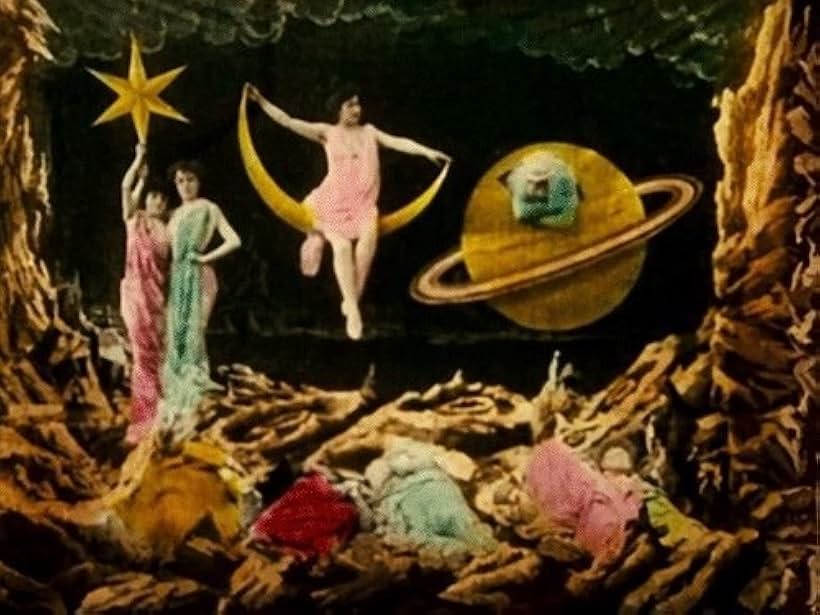 Victor André, Bleuette Bernon, Jehanne d'Alcy, Delpierre, Brunnet, Farjaux, and Kelm in A Trip to the Moon (1902)