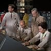 Whit Bissell, Sam Groom, Lee Meriwether, and John Zaremba in The Time Tunnel (1966)