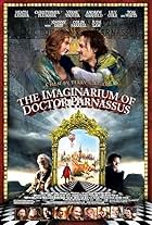 Johnny Depp, Jude Law, Christopher Plummer, Tom Waits, Heath Ledger, Colin Farrell, Verne Troyer, Andrew Garfield, and Lily Cole in The Imaginarium of Doctor Parnassus (2009)