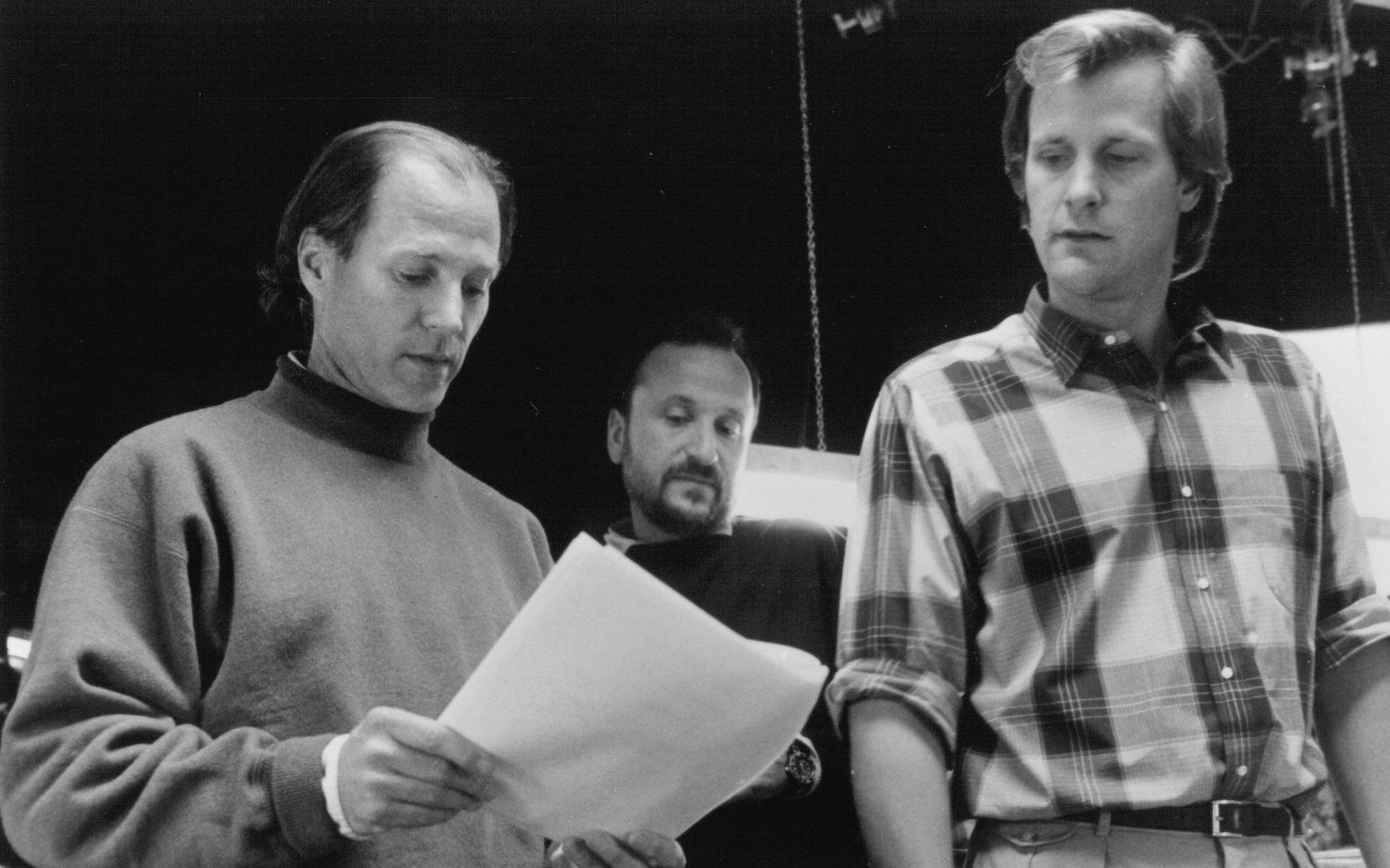 Jeff Daniels, Mikael Salomon, and Frank Marshall in Arachnophobia (1990)