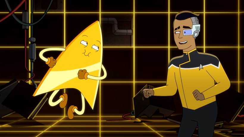 Jack McBrayer and Eugene Cordero in Star Trek: Lower Decks (2020)