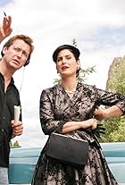 Andrew Currie directing Carrie-Anne Moss in the feature comedy Fido (Lionsgate)