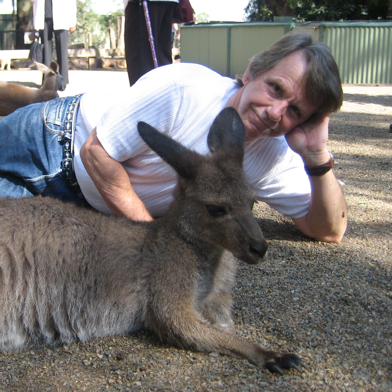 Sean Cunningham and Unnamed assistant, on loaction in Australia 2007