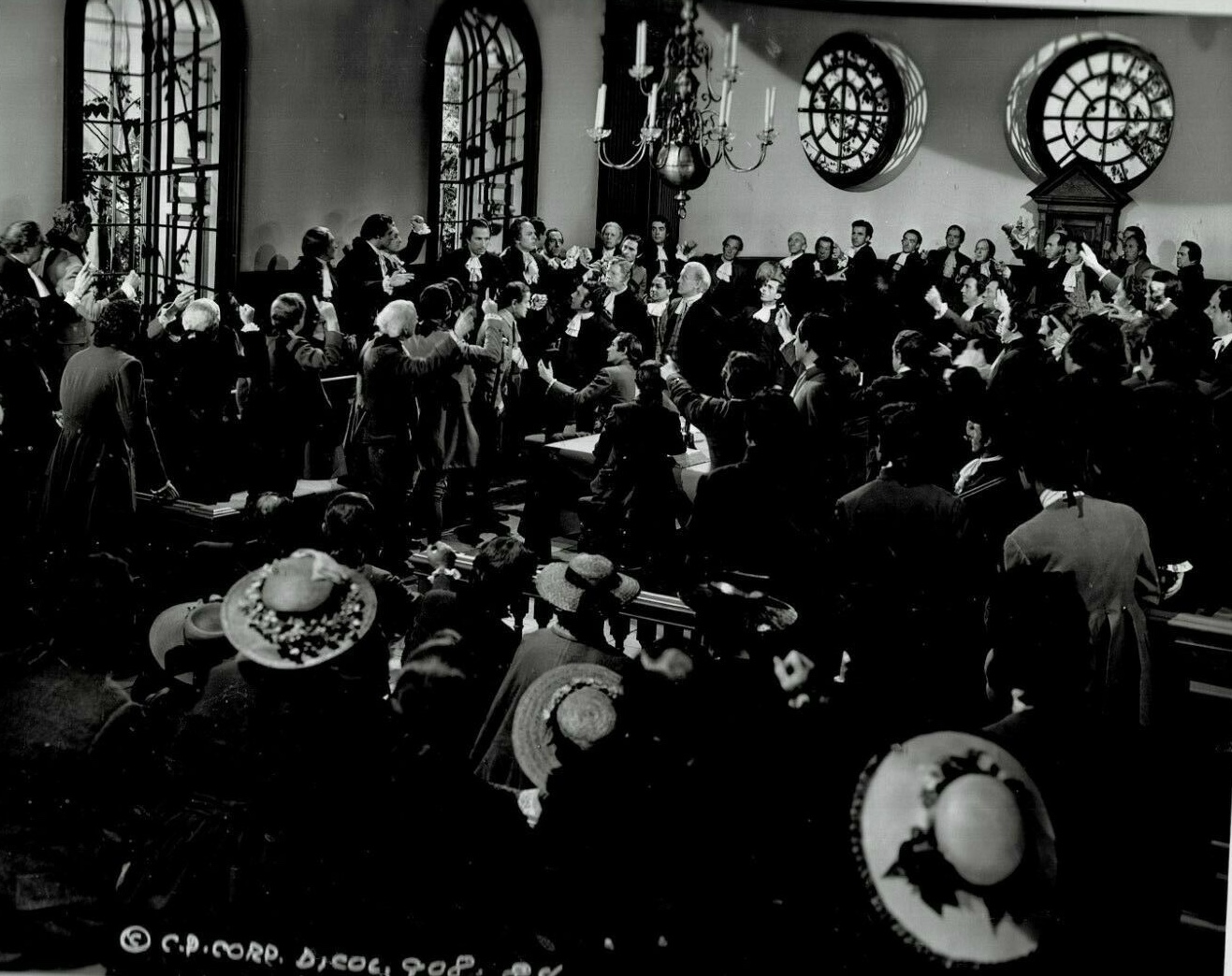 Cary Grant, Irving Bacon, Richard Carlson, Richard Gaines, George Houston, J. Anthony Hughes, Claude King, Alan Marshal, and Emmett Vogan in The Howards of Virginia (1940)