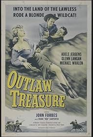 Johnny Carpenter, Adele Jergens, and Glenn Langan in Outlaw Treasure (1955)