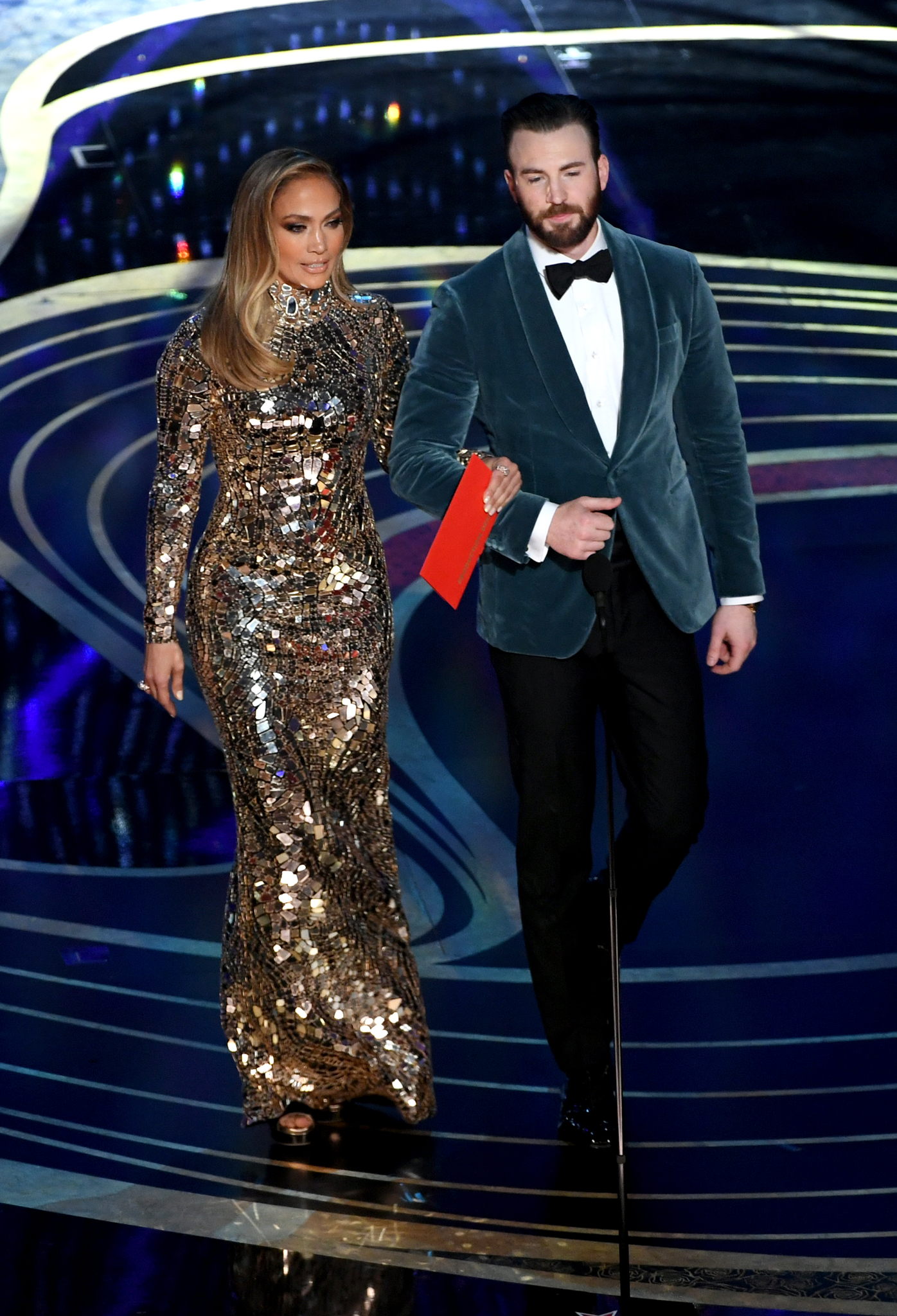 Jennifer Lopez and Chris Evans at an event for The 91st Academy Awards (2019)