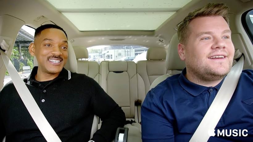 Will Smith and James Corden in Carpool Karaoke (2017)