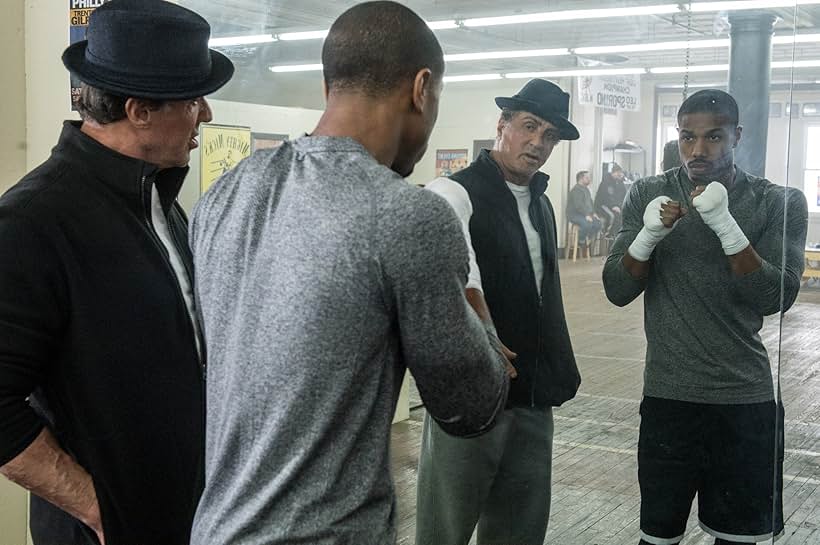 Sylvester Stallone and Michael B. Jordan in Creed (2015)