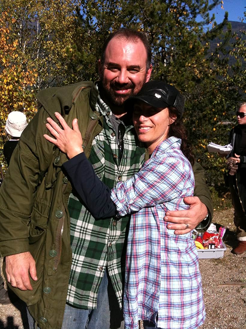 On set still of Jason Simpson with Jennifer Koenig in Hatt's Creek (2012)