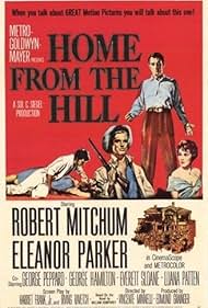 Robert Mitchum, George Hamilton, and Eleanor Parker in Home from the Hill (1960)