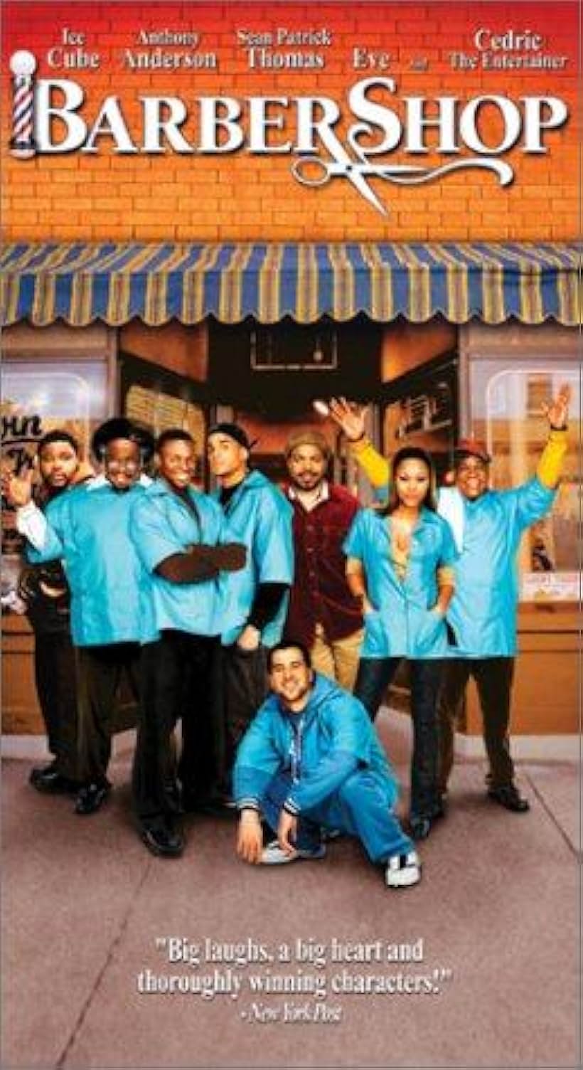 Ice Cube, Troy Garity, Cedric The Entertainer, Keith David, Sean Patrick Thomas, Eve, and Leonard Earl Howze in Barbershop (2002)