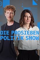 Louis Klamroth and Linda Zervakis in Die ProSieben Politik Show (2022)