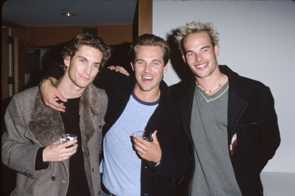 Ryan Browning, Oliver Hudson, and Joel West at an event for The Smokers (2000)