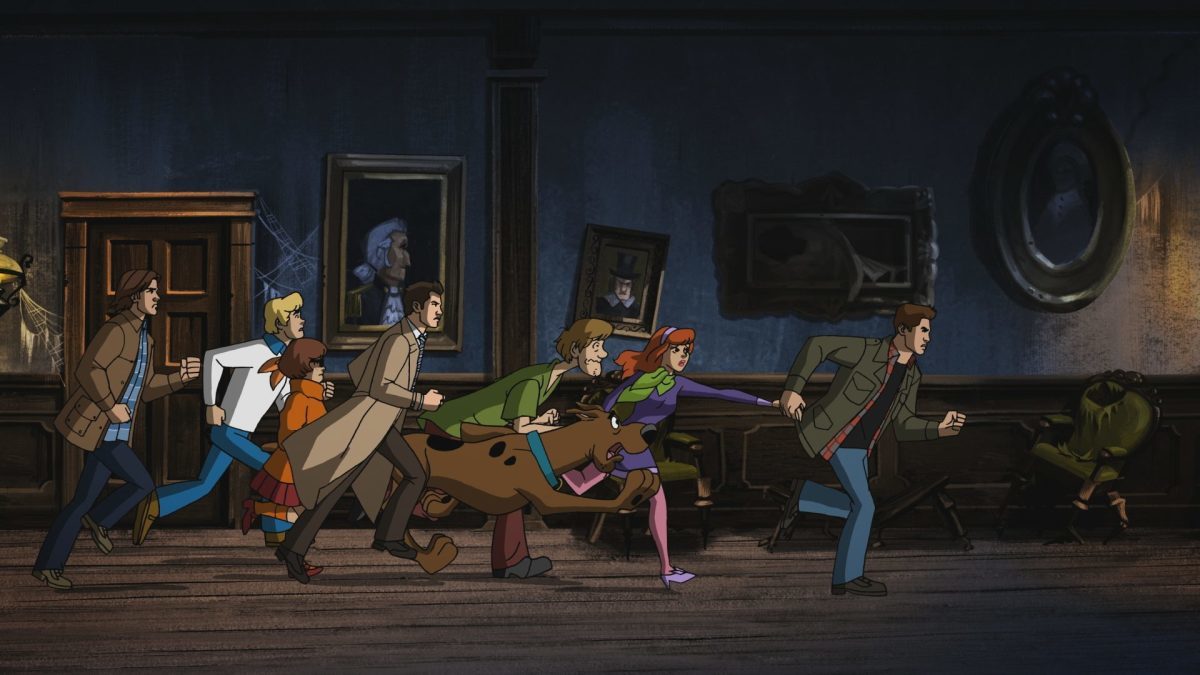 Matthew Lillard, Jensen Ackles, Misha Collins, Grey Griffin, Jared Padalecki, Frank Welker, and Kate Micucci in ScoobyNatural (2018)