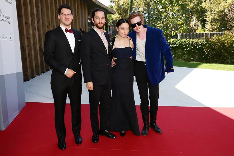 Josh Safdie, Benny Safdie, Caleb Landry Jones, and Arielle Holmes at an event for Heaven Knows What (2014)