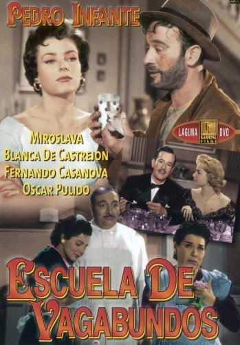 Eduardo Alcaraz, Dolores Camarillo, Liliana Durán, Pedro Infante, and Miroslava in Escuela de vagabundos (1955)