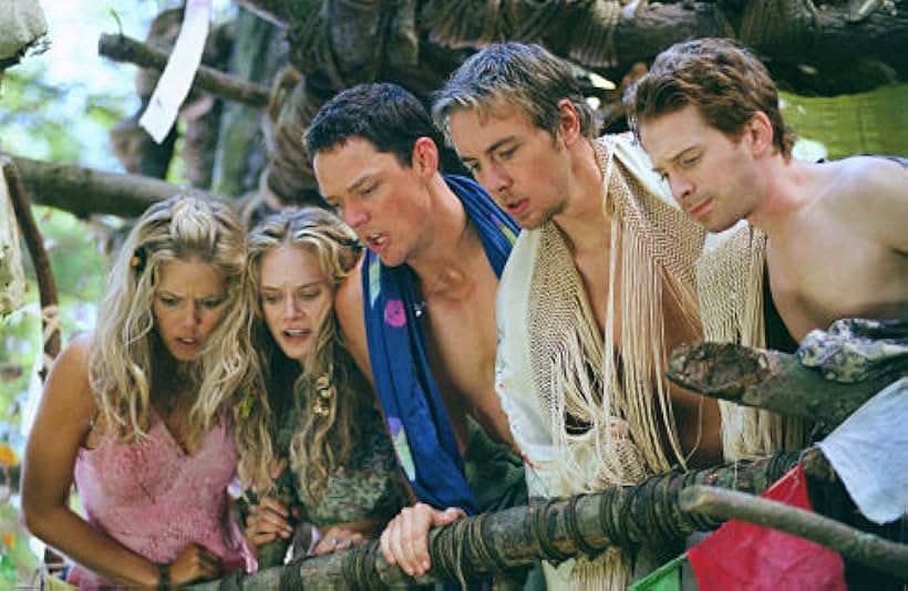 Matthew Lillard, Seth Green, Rachel Blanchard, Christina Moore, and Dax Shepard in Without a Paddle (2004)