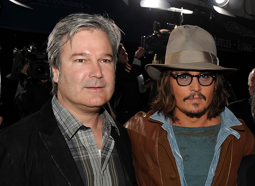 Johnny Depp and Gore Verbinski at an event for Rango (2011)