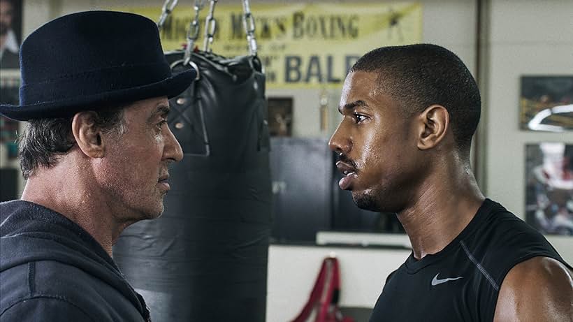 Sylvester Stallone and Michael B. Jordan in Creed (2015)