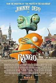 Johnny Depp, Alfred Molina, Ian Abercrombie, Ned Beatty, Harry Dean Stanton, Gil Birmingham, James Ward Byrkit, Isla Fisher, Bill Nighy, Timothy Olyphant, Stephen Root, Ray Winstone, and Abigail Breslin in Rango (2011)