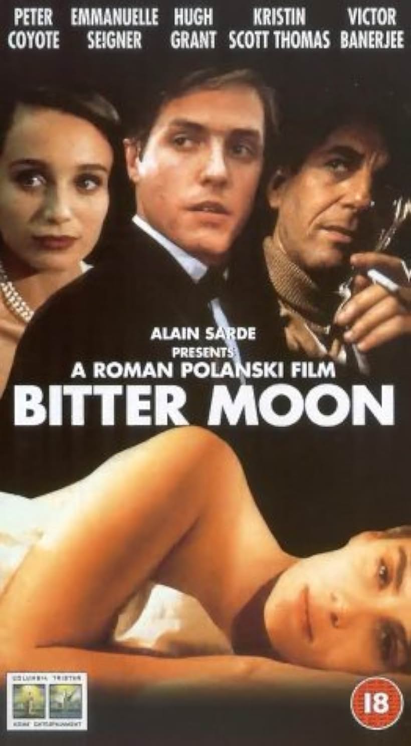 Kristin Scott Thomas, Hugh Grant, Peter Coyote, and Emmanuelle Seigner in Bitter Moon (1992)