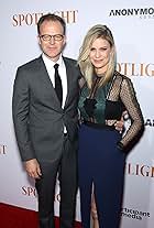 Wendy Merry and Thomas McCarthy at an event for Spotlight (2015)