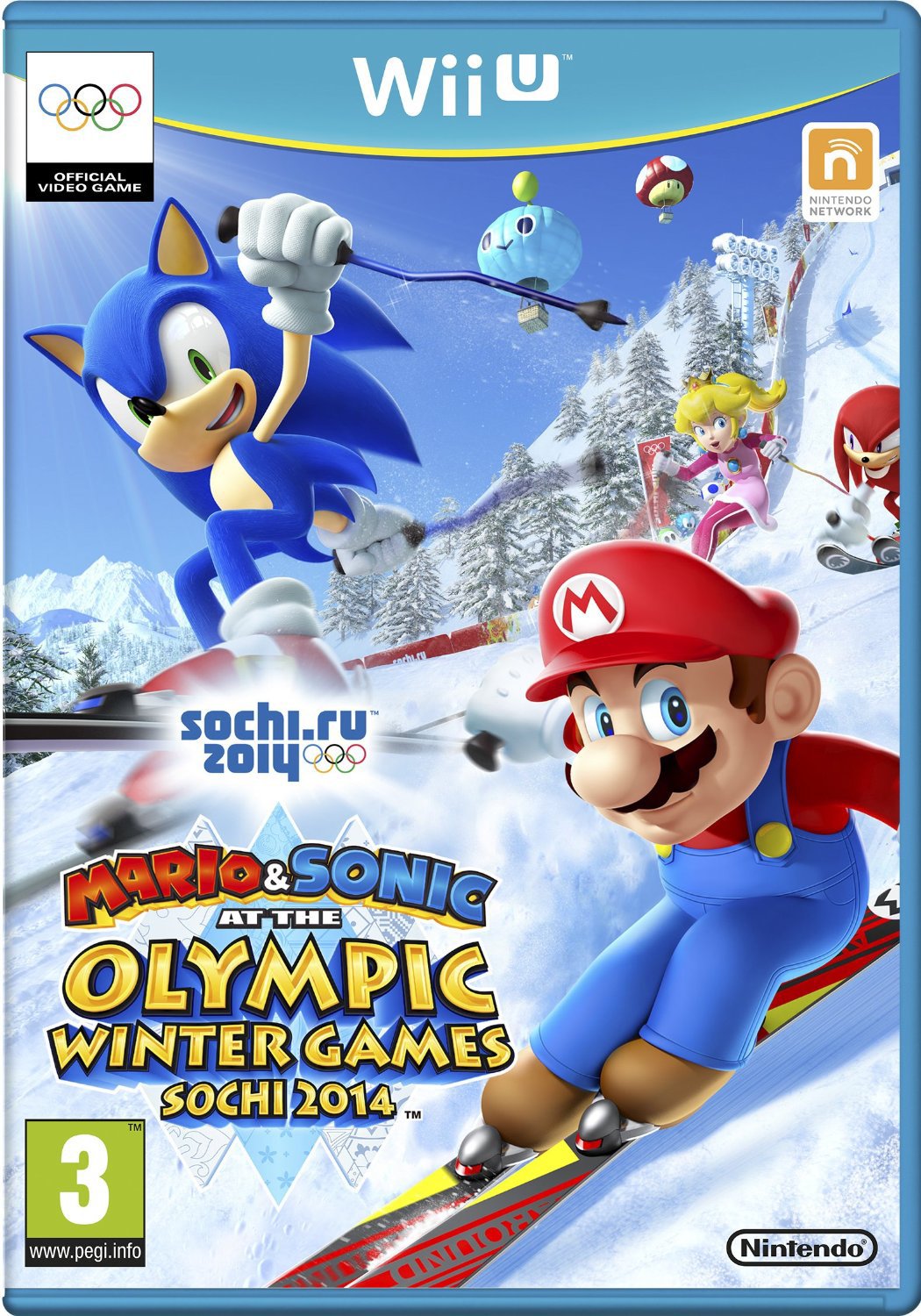 Sébastien Desjours, Nobutoshi Canna, Jun'ichi Kanemaru, Charles Martinet, Travis Willingham, and Samantha Kelly in Mario & Sonic at the Sochi 2014 Olympic Winter Games (2013)