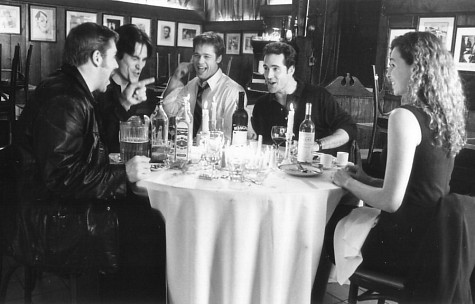 Brad Pitt, Minnie Driver, Jason Patric, Billy Crudup, and Ron Eldard in Sleepers (1996)