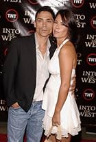 Zahn McClarnon and Kateri Walker at an event for Into the West (2005)