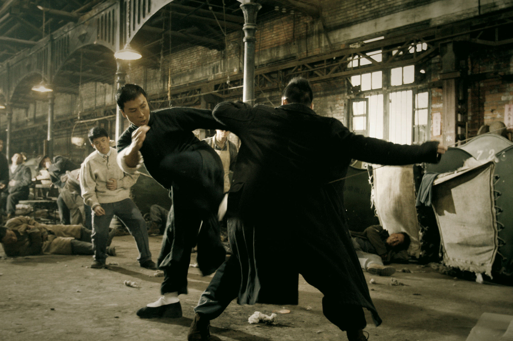 Louis Fan, Donnie Yen, and Calvin Ka-Sing Cheng in Ip Man (2008)